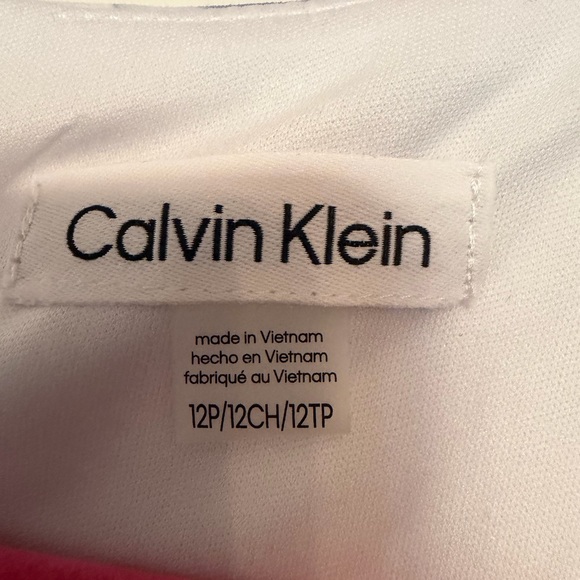 Calvin Klein Watercolor Floral Ruched Sheath Chic Dress - Picture 2 of 3